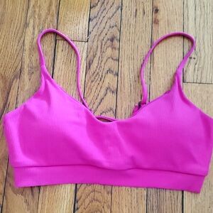 BECCA ribbed bikini top